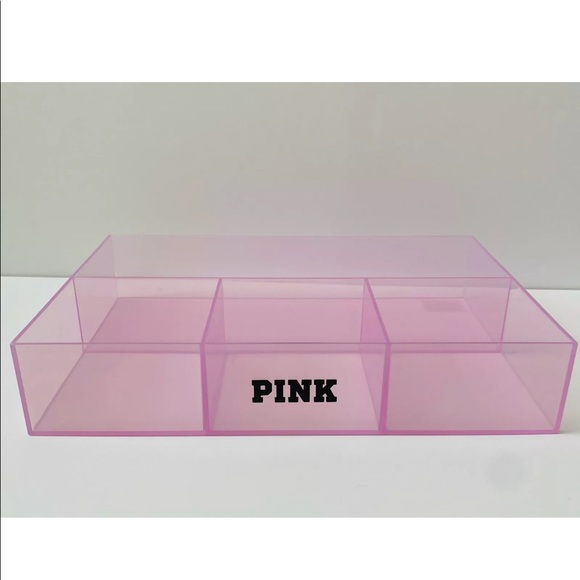 VS PINK Acrylic Makeup Tray Organizer Shelf NEW **SEE DESCRIPTION** - Picture 3 of 5